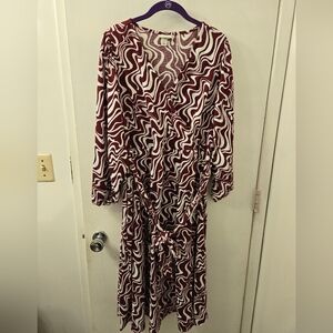 Ava & Viv long-sleeved warp dress, size X
